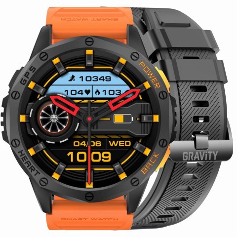 Gravity SMARTWATCH MĘSKI GRAVITY GT24-3 - LATARKA, DODATKOWY PASEK (sg033c)