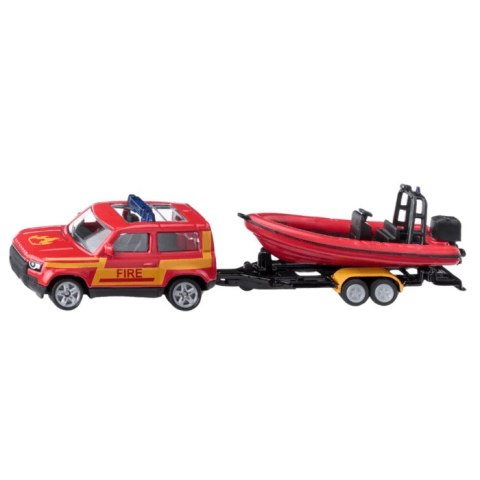 Siku Siku Super: Seria 16 - Land Rover Defender z łodzią