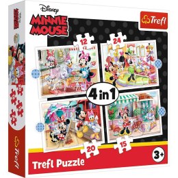 Trefl Minnie z przyjaciółmi | Puzzle 4w1 | Tref