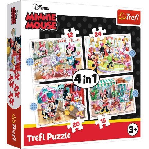 Trefl Minnie z przyjaciółmi | Puzzle 4w1 | Tref