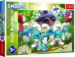 Trefl Trefl: Puzzle 100el. - Poznaj Smerfy
