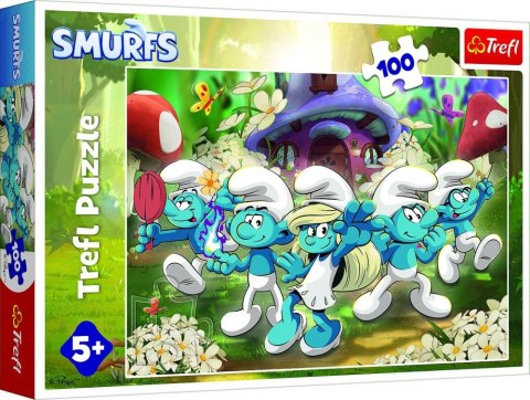 Trefl Trefl: Puzzle 100el. - Poznaj Smerfy
