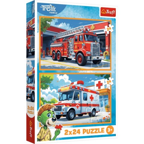 Trefl Trefl: Puzzle 2x24el. - W Krainie Radości