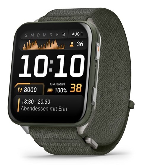 Zegarek sportowy Garmin Venu X1 AMOLED 51mm Moss/Zielony
