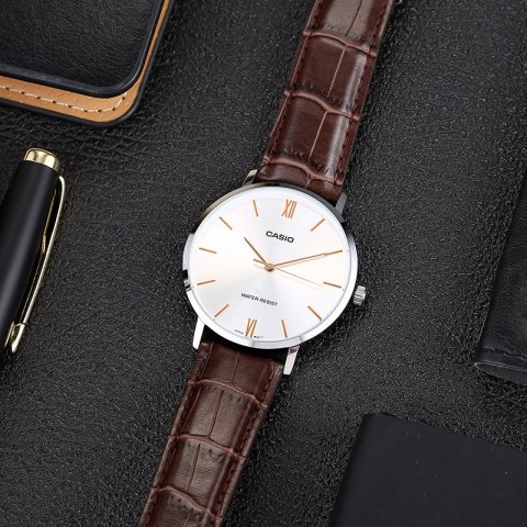 Casio ZEGAREK MĘSKI CASIO MTP-VT01L-7B2 (zd165b) + BOX