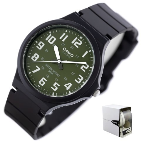 Casio ZEGAREK MĘSKI CASIO MW-240-3B (zd166e) - KLASYKA + BOX