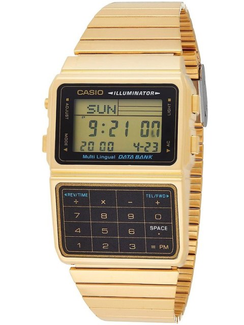 Casio ZEGAREK MĘSKI CASIO VINTAGE DATABANK DBC-611G-1 (zd163a) + BOX