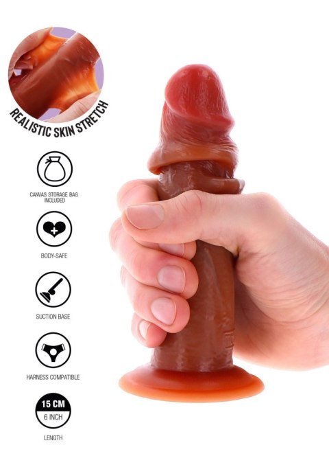 SCALA Silicone Foreskin Dong 15 cm Caramel skin tone