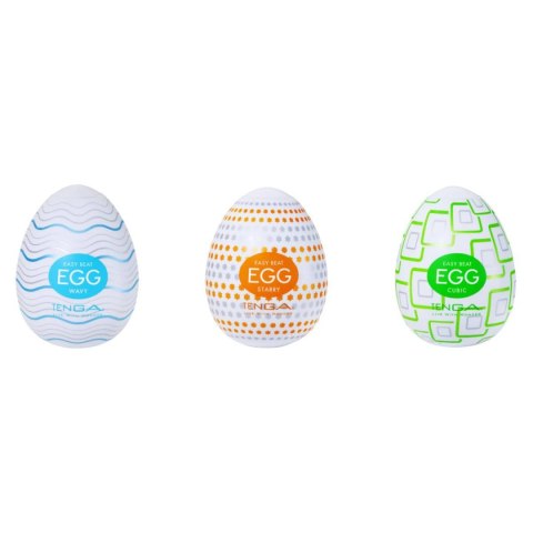Zestaw 3 masturbatorów Egg Standard 3 Pack 1 Tenga