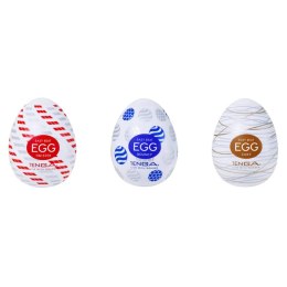 Zestaw 3 masturbatorów Egg Standard 3 Pack 2 Tenga