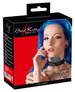 Bad Kitty BIELIZNA BDSM BONDAGE COLLAR BLACK BK