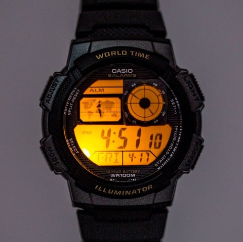 Casio ZEGAREK MĘSKI CASIO AE-1000W 1BVDF (zd073g) - WORLD TIME + BOX