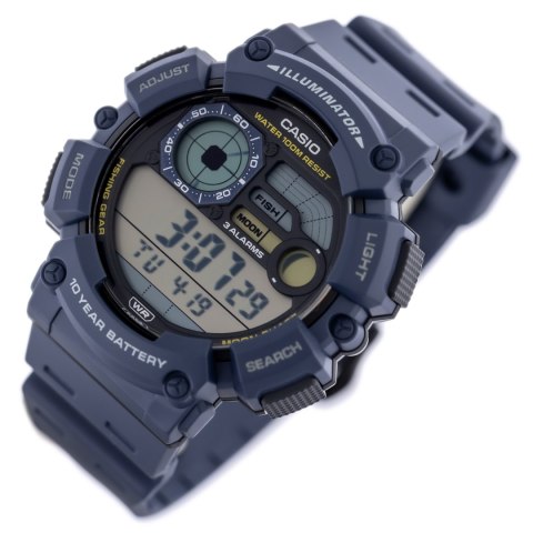 Casio ZEGAREK MĘSKI CASIO Digital Moonphase WS-1500H-2AVEF + BOX
