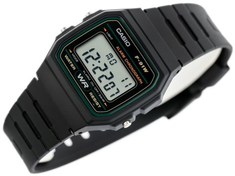 Casio ZEGAREK MĘSKI CASIO F-91W-3DG (zd102c) + BOX