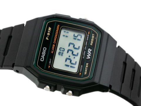 Casio ZEGAREK MĘSKI CASIO F-91W-3DG (zd102c) + BOX