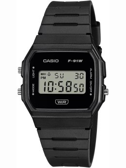 Casio ZEGAREK MĘSKI CASIO F-91WB-1ADF + BOX
