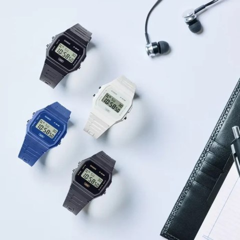 Casio ZEGAREK MĘSKI CASIO F-91WB-1ADF + BOX