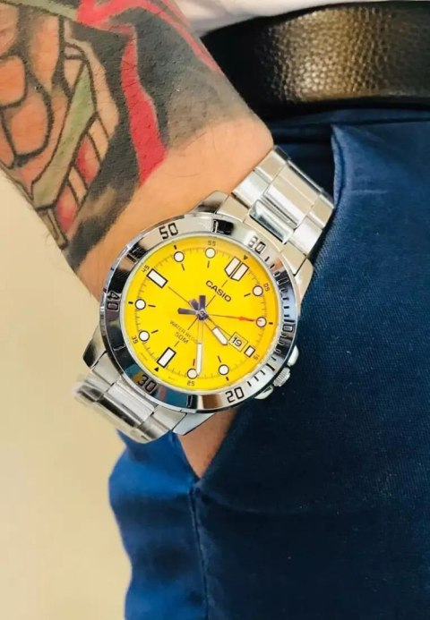 Casio ZEGAREK MĘSKI CASIO MTP-VD01D-9E (zd185i) + BOX