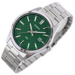 Casio ZEGAREK MĘSKI CASIO MTP-VD03D-3A1 Green + BOX