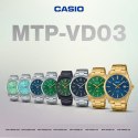 Casio ZEGAREK MĘSKI CASIO MTP-VD03D-3A1 Green + BOX