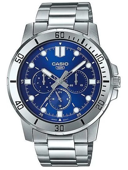 Casio ZEGAREK MĘSKI CASIO MTP-VD300D-2E (zd268b) + BOX