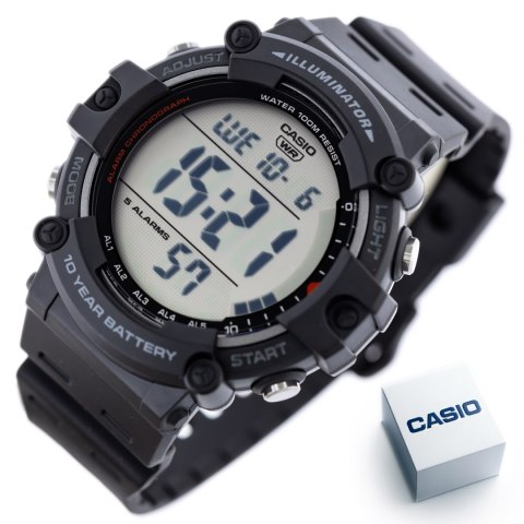 Casio ZEGAREK MĘSKI CASIO SPORT ILLUMINATOR AE-1500WH-1A + BOX