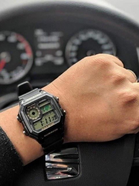 Casio ZEGAREK MĘSKI CASIO Sports AE-1200WH-1B + BOX (zd146c)