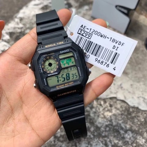 Casio ZEGAREK MĘSKI CASIO Sports AE-1200WH-1B + BOX (zd146c)