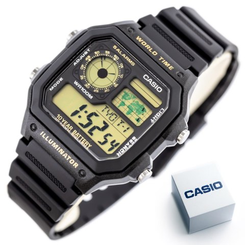Casio ZEGAREK MĘSKI CASIO Sports AE-1200WH-1B + BOX (zd146c)