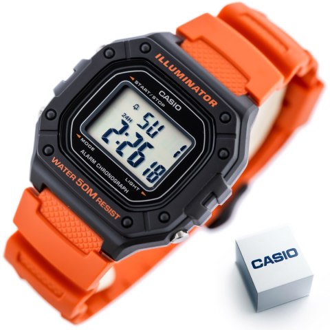 Casio ZEGAREK MĘSKI CASIO W-218H-4B2 + BOX