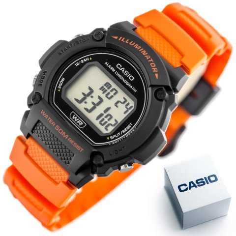 Casio ZEGAREK MĘSKI CASIO W-219H-4A + BOX