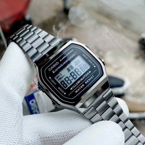 Casio ZEGAREK UNISEX CASIO A168WGG-1A (zd088e) - KLASYKA + BOX