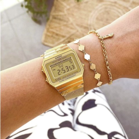 Casio Zegarek Unisex Casio Retro Vintage A700WMG-9A + BOX