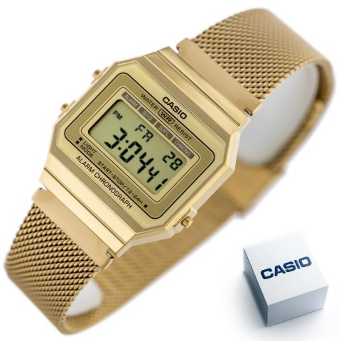 Casio Zegarek Unisex Casio Retro Vintage A700WMG-9A + BOX