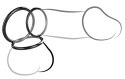 Fantasy C-Ringz SILICONE 3-RING STAMINA SET