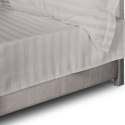 Prześcieradło satyna bambusowo-bawełniana STRIPE GREY/160x240