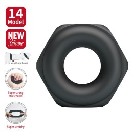 Baile - Boys of Toys Sp. z. o.o. (dystrybutor) Crazy Bull Jarvius Super Soft Silicone Cock Ring - Black