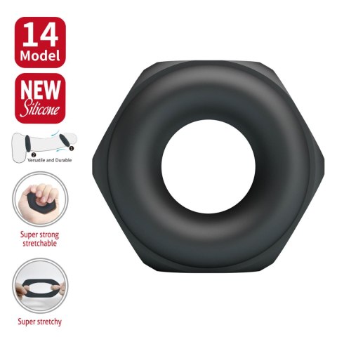 Baile - Boys of Toys Sp. z. o.o. (dystrybutor) Crazy Bull Jarvius Super Soft Silicone Cock Ring - Black