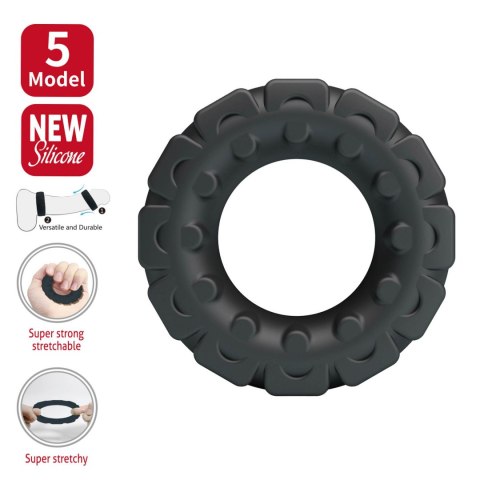 Baile - Boys of Toys Sp. z. o.o. (dystrybutor) Crazy Bull Laiden Super Soft Silicone Cock Ring - Black