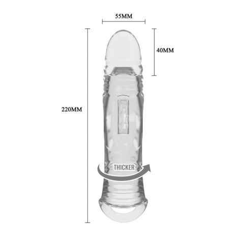 Baile - Boys of Toys Sp. z. o.o. (dystrybutor) Pretty Love Penis Sleeve 8.7" Extender - Clear
