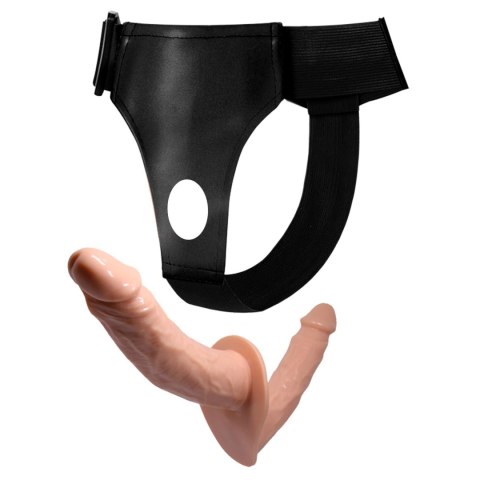 Baile - Boys of Toys Sp. z. o.o. (dystrybutor) BAILE -STRAP ON DOUBLE DILDOS, 7.1''+5.9''