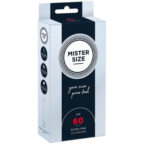 Condoms 60 Mm 10 Pieces Mister.Size
