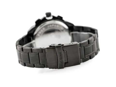 G. Rossi ZEGAREK MĘSKI G. ROSSI - BLUES (zg094g) black/rose + BOX