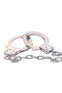 TONGA CHROME HANDCUFFS METAL HANDCUFFS W. KEY