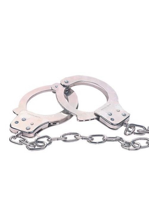 TONGA CHROME HANDCUFFS METAL HANDCUFFS W. KEY
