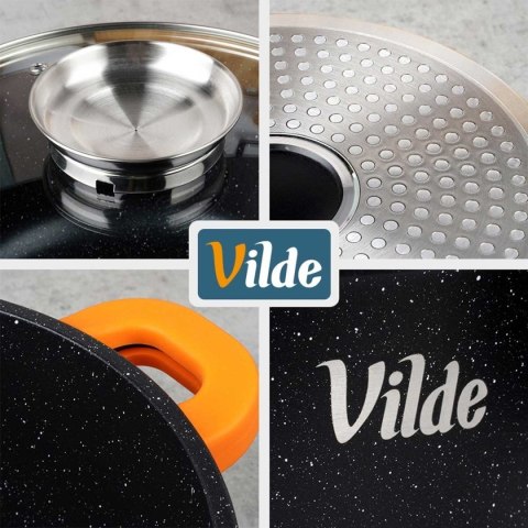 GARNEK GRANITOWY 2,1L 20cm Z POKRYWĄ Z AROMATYZEREM TERRUNA 199104