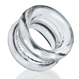 Naciagacz jąder [SIL/TPR] SQUEEZE SHORT Ballstretcher Clear Oxballs