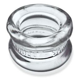 Naciagacz jąder [SIL/TPR] SQUEEZE SHORT Ballstretcher Clear Oxballs