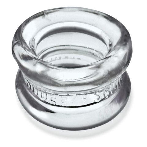 Naciagacz jąder [SIL/TPR] SQUEEZE SHORT Ballstretcher Clear Oxballs
