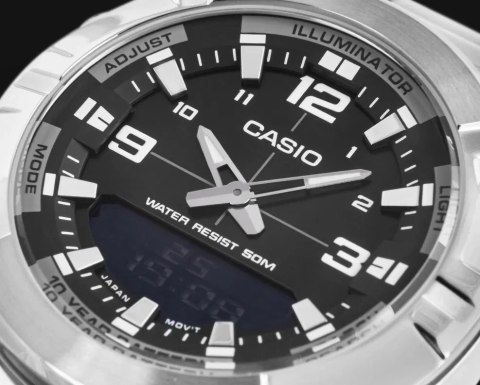 Casio ZEGAREK MĘSKI CASIO AMW-870D-1AVDF + BOX